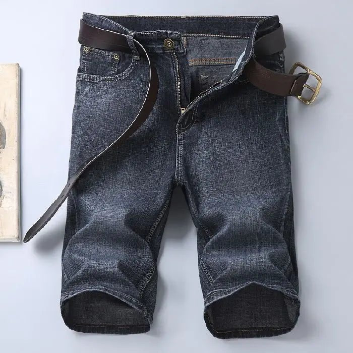 Summer Shorts Jeans Men Denim Pants Stretch Black Fashion Design Men's Jeans Slim Straight Male Short Jeans - Chrissy's Eye