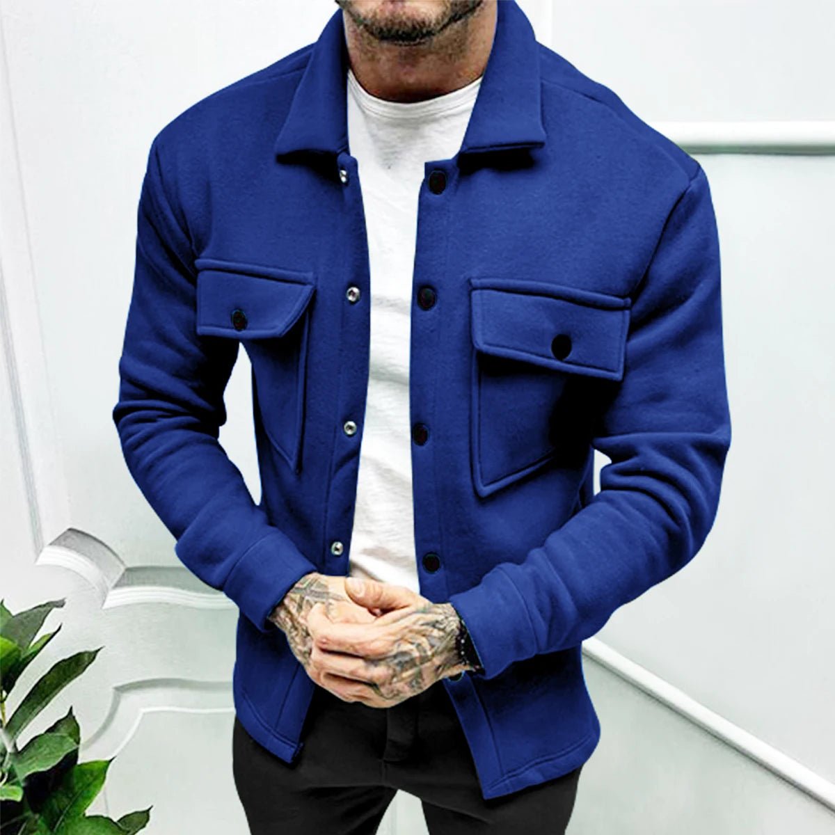 2024 Cross Border Winter New Men's Fleece Jacket Fashion Casual Jacket - Chrissy's Eye
