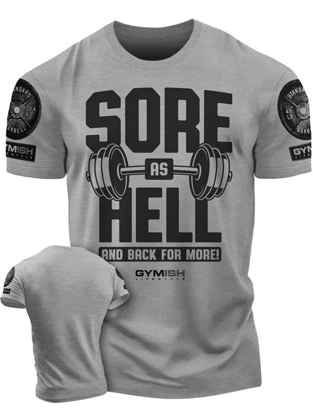 Power Workout men's breathable round neck T-shirt high-quality - Chrissy's Eye