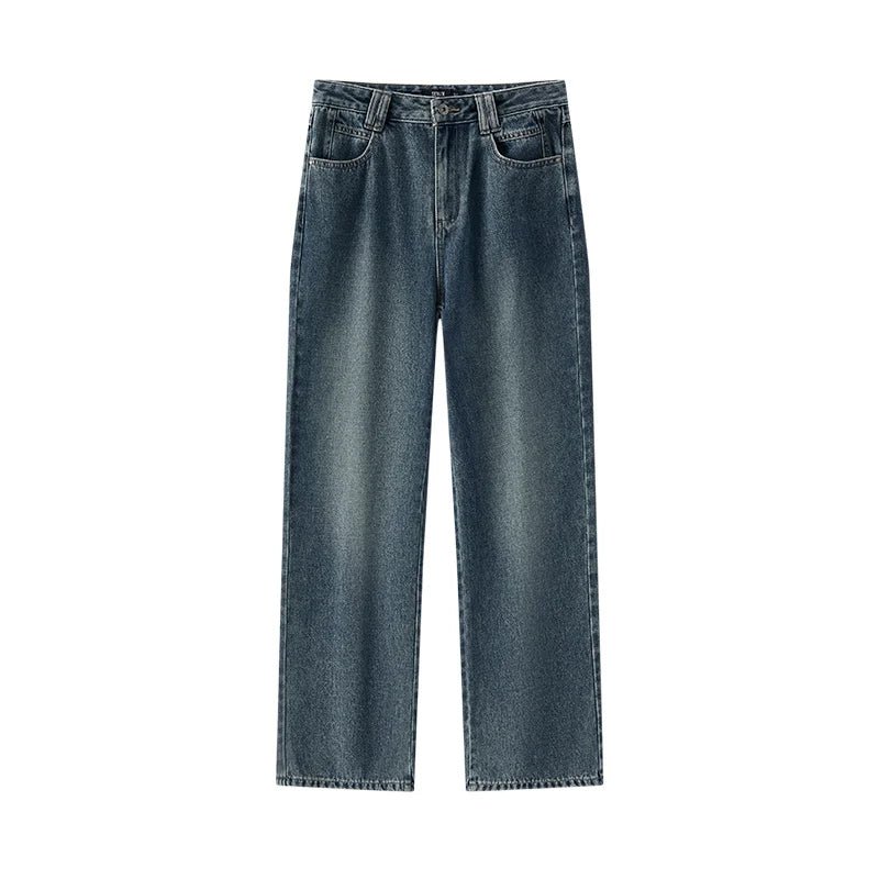 Semir Jeans Women Heightening Pure Cotton Long Trousers Autumn 2024 New Flesh-hiding Wide-leg Trousers - Chrissy's Eye