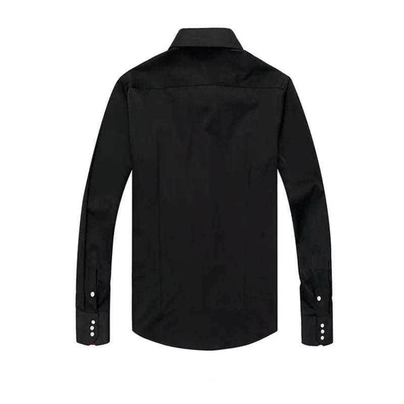 Dress Shirt for Men Button-down Collared Formal Business Long Sleeve Casual Fashion Slim Fit - Chrissy's Eye