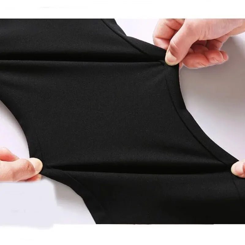 Men's Elastic Straight Pants Business Casual Long Suit Pants Male Formal Trousers Solid Colors Black BLue - Chrissy's Eye