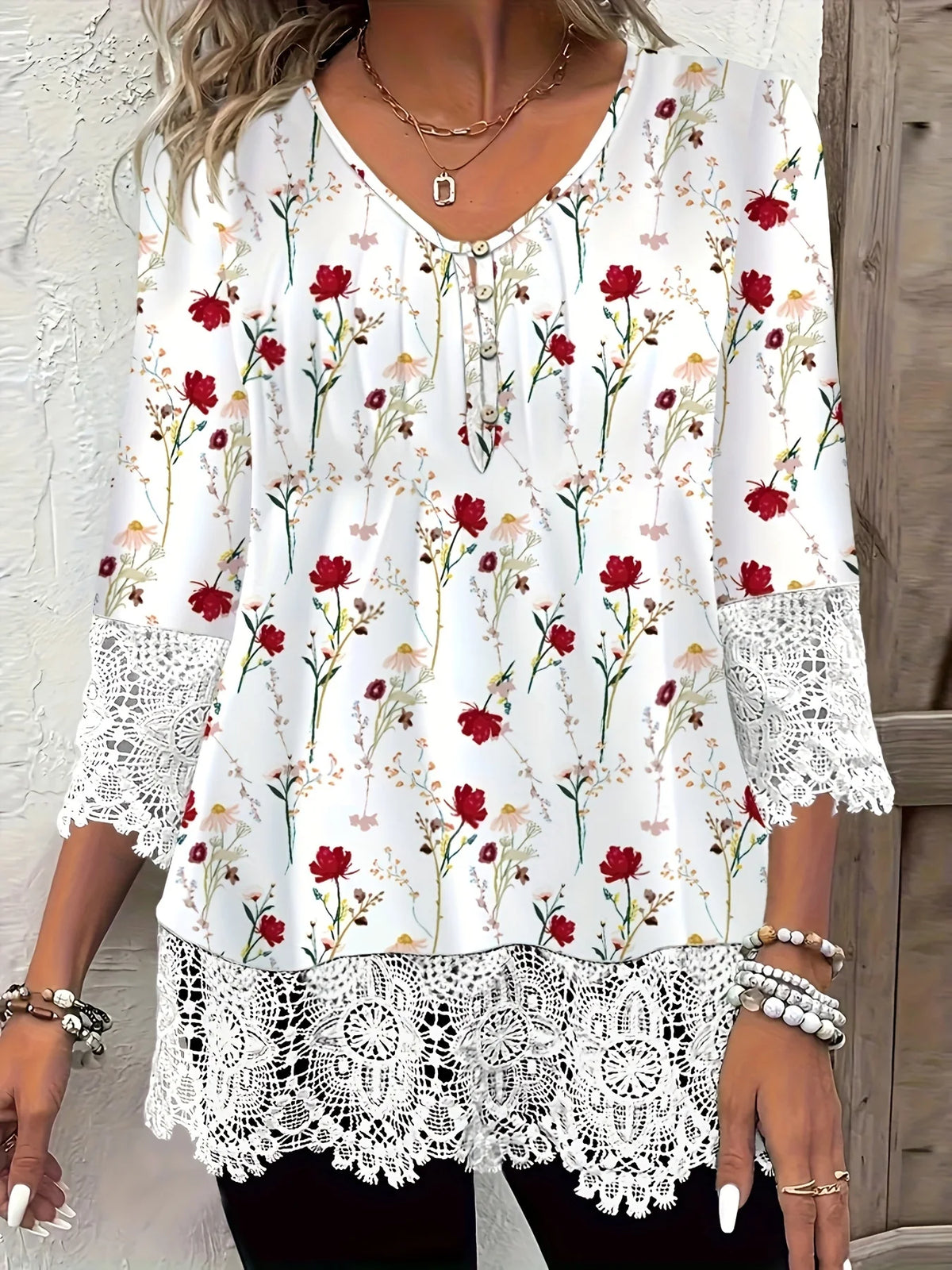 Plus Size Elegant Casual Woman's blouse, Loose fit - Chrissy's Eye