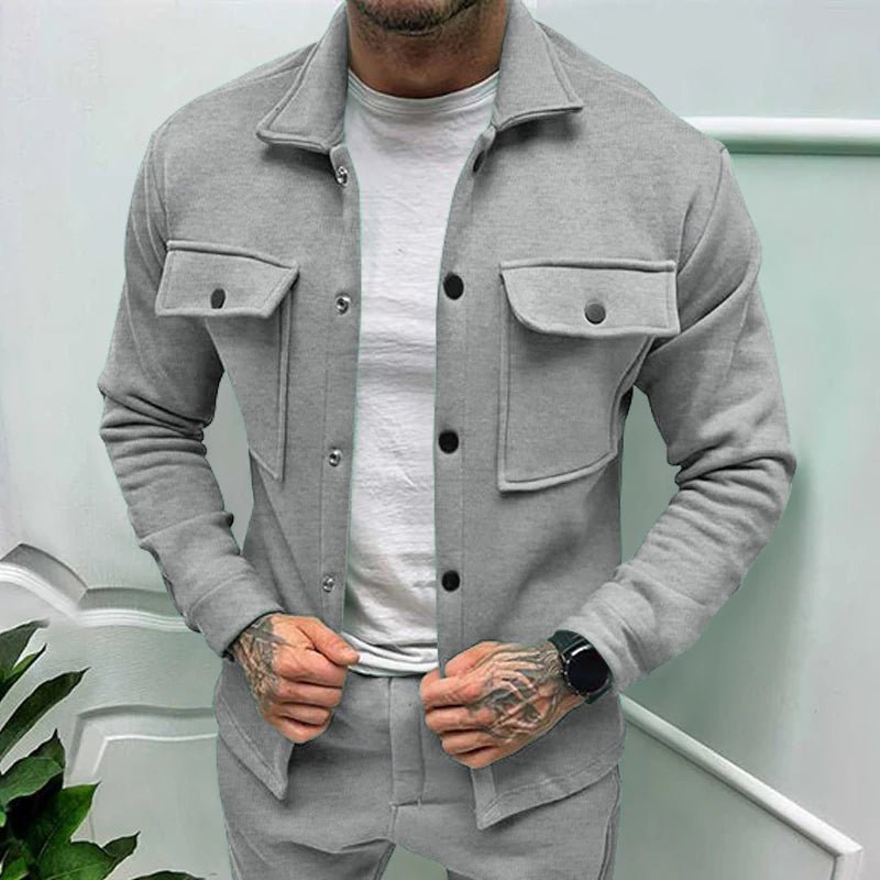 2024 Cross Border Winter New Men's Fleece Jacket Fashion Casual Jacket - Chrissy's Eye