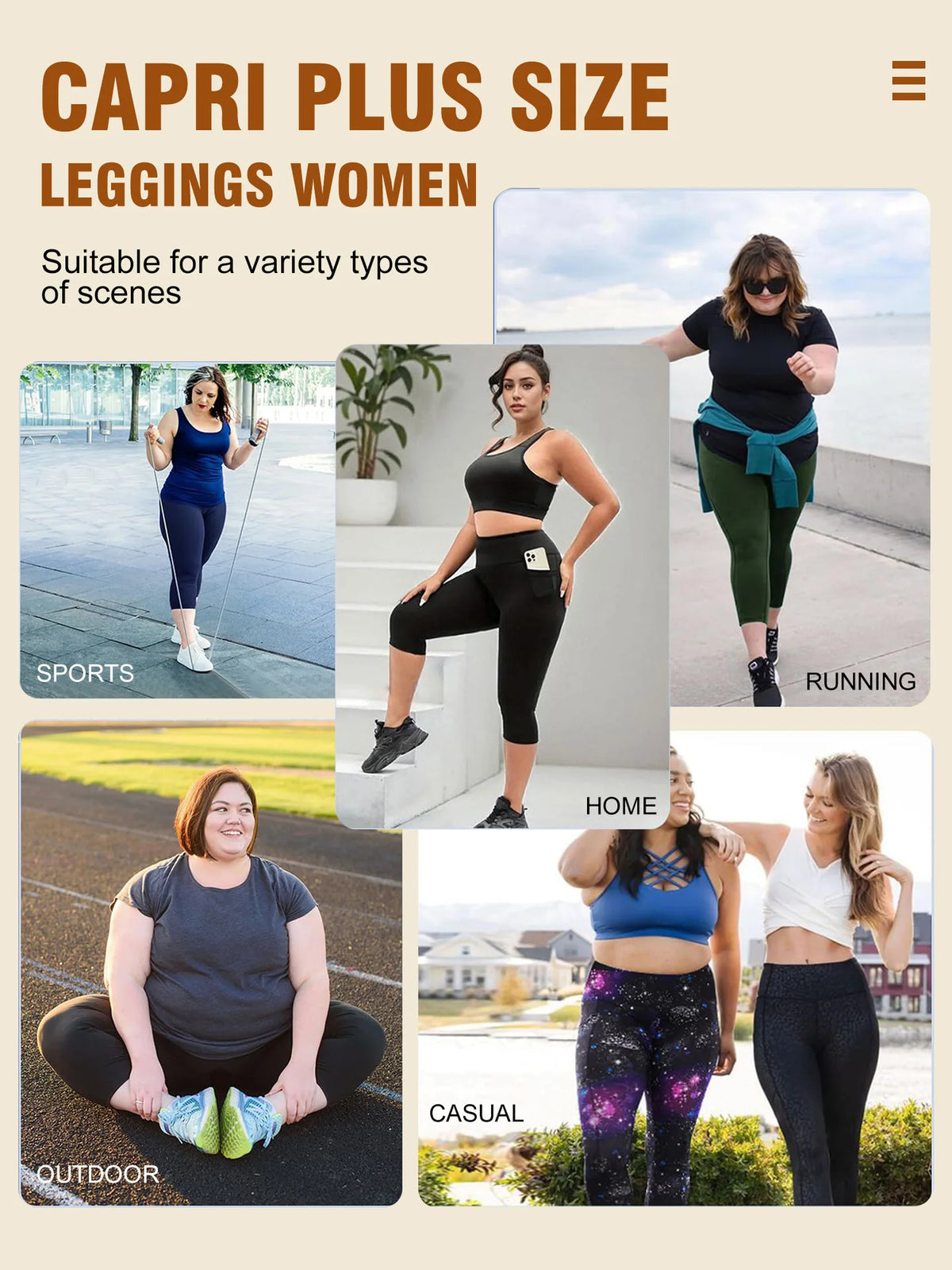 Women's High-Waisted Yoga Pants Plus Size Butt-Lifting Workout Leggings with Pockets Elastic Activewear for Gym & Running - Chrissy's Eye