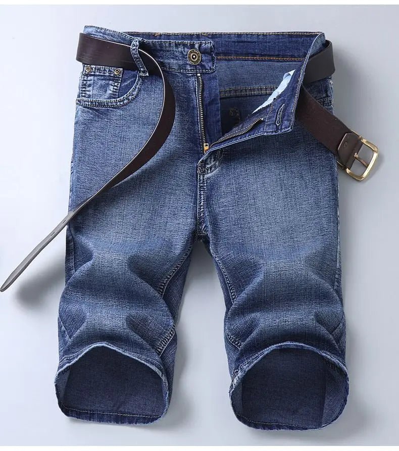 Summer Shorts Jeans Men Denim Pants Stretch Black Fashion Design Men's Jeans Slim Straight Male Short Jeans - Chrissy's Eye