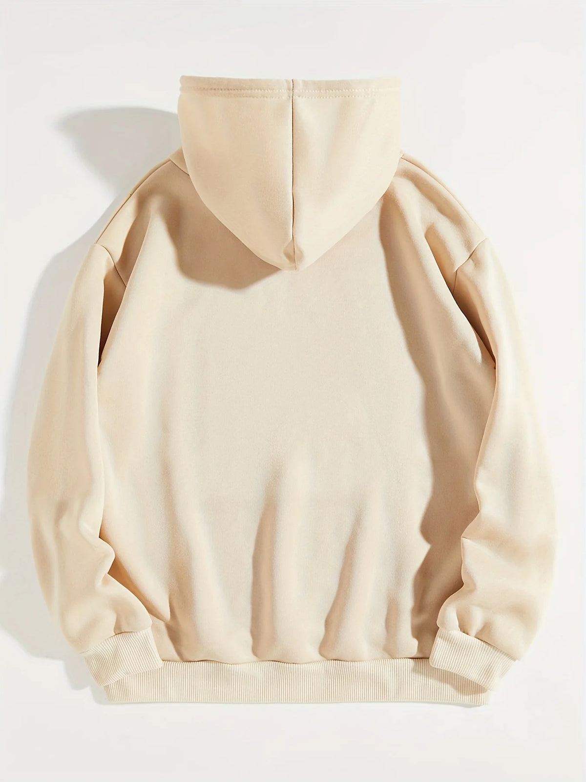 Women's autumn and winter warm and loose casual letter pattern printed velvet long sleeved hooded sweatshirt - Chrissy's Eye