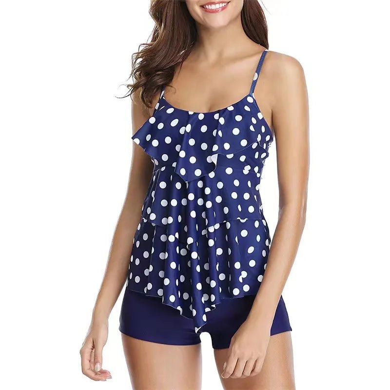 Swimwear For Women Plus Size Bikinis Sets Sexy Bikini Wave Solid Cup Split Cover-up Swimsuit Bathing Suit Women's Swimsuit 2023 - Chrissy's Eye