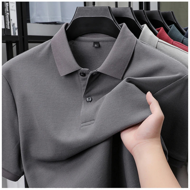 Men's 100% Cotton Polo Shirt -Breathable, 19 Colors, Silk-Like Finish - Chrissy's Eye