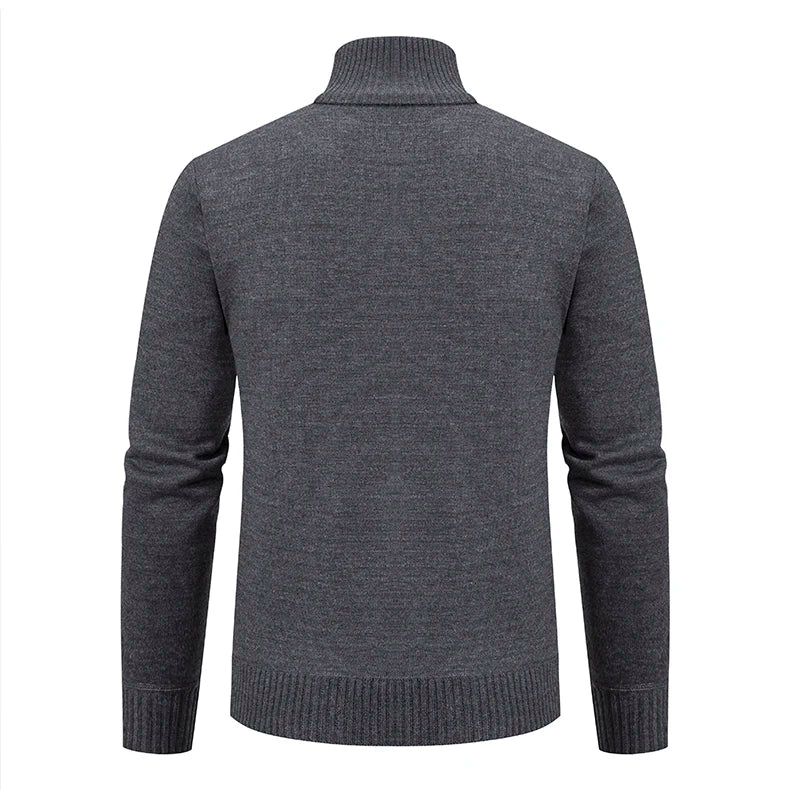 2023 autumn and winter new cashmere padded warm casual men's knitted sweater coat - Chrissy's Eye