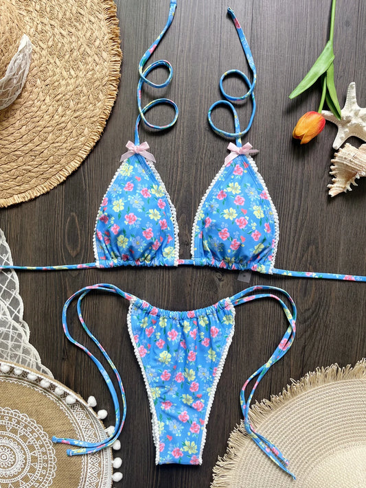 Micro Bikini Push Up Women Swimsuits 2025 Sexy Female Swimwear Brazilian Bikini Set Thong Biquini Swim Suits Print Beachwear - Chrissy's Eye