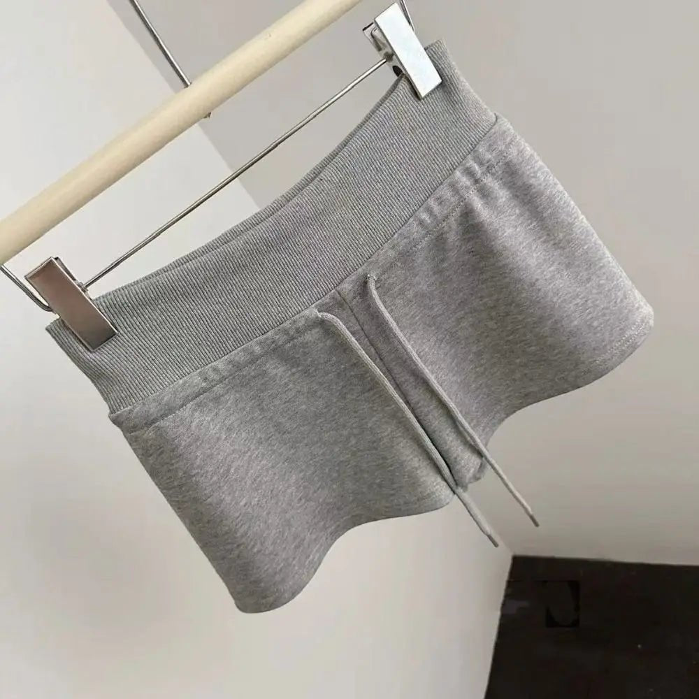 Drawstring High Waist Shorts Pajamas Pants Slim Fit Hot Woman Short Pants Trousers American Style Summer Casual Shorts Office - Chrissy's Eye