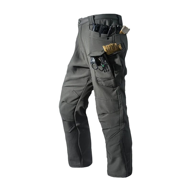 Tactical Military Men Winter Autumn Fleece Waterproof Cargo Pants Hiking Camping Softshell Climbing Casual Warm Combat Trousers - Chrissy's Eye