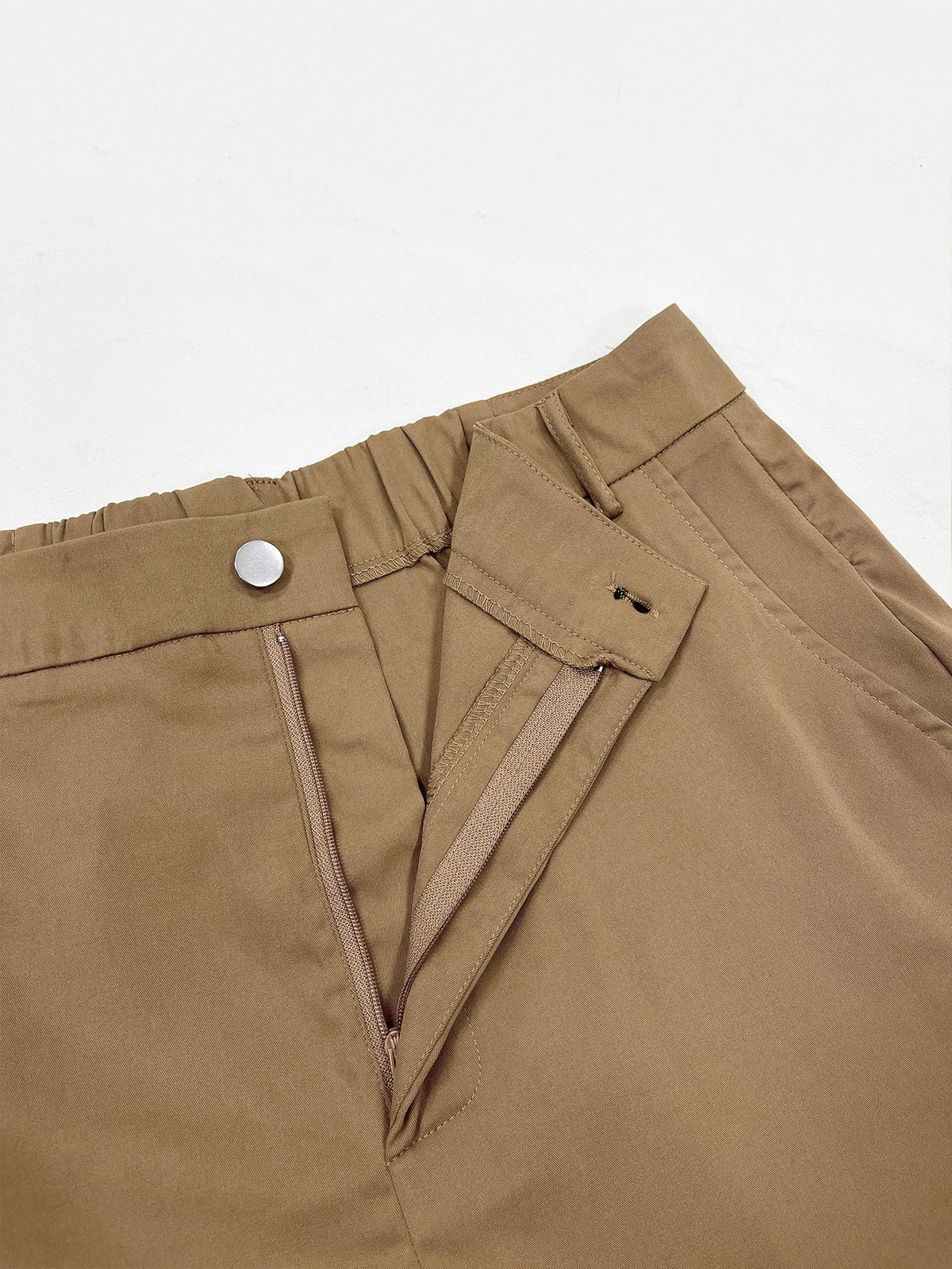 Women's Plain High Waist Cargo Pants, Street Fashion Casual Pocket Button Trousers for Daily Wear, Ladies Bottoms for All Season - Chrissy's Eye