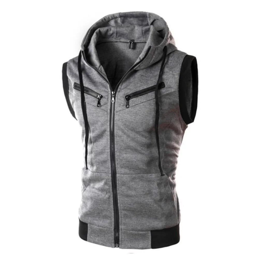 Spring Sweater Vest Men's No Sleeve Retro Casual Knitted Pullover Men Wild Slim Knitting Sweaters Mens Clothes - Chrissy's Eye