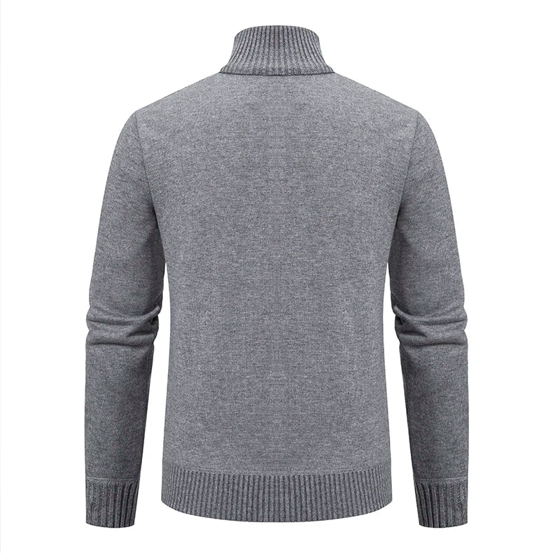 2023 autumn and winter new cashmere padded warm casual men's knitted sweater coat - Chrissy's Eye