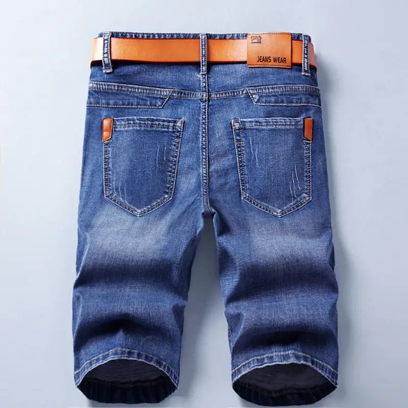 Summer Shorts Jeans Men Denim Pants Stretch Black Fashion Design Men's Jeans Slim Straight Male Short Jeans - Chrissy's Eye