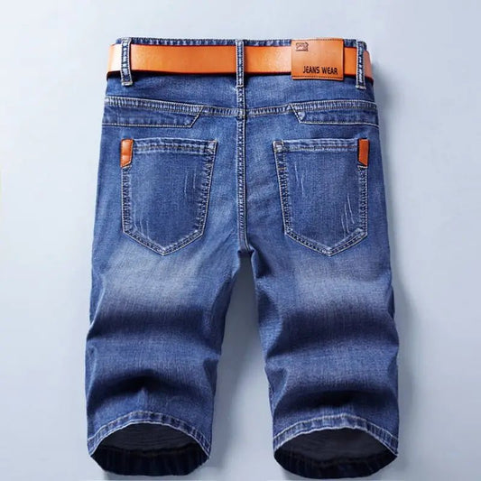 Summer Shorts Jeans Men Denim Pants Stretch Black Fashion Design Men's Jeans Slim Straight Male Short Jeans - Chrissy's Eye