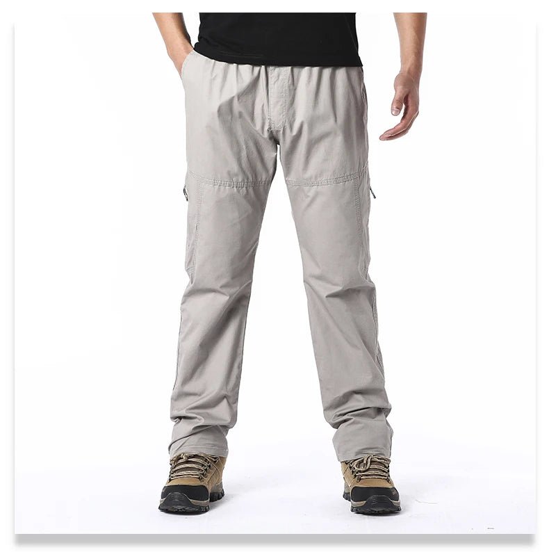 High Quality Men's Cotton Cargo Pants Casual Multiple Pocket Tacitcal Pants Spring Autumn Outdoor Camping Hiking Work Pants - Chrissy's Eye