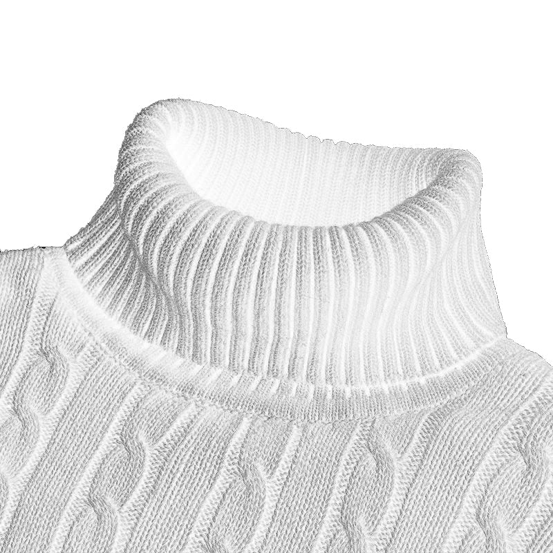Men's Midweight Knit Turtleneck Sweater - Chrissy's Eye