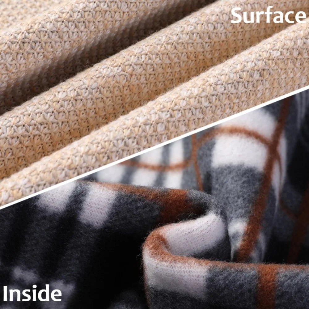 Men's Stand-up Collar Knit Sweater Autumn Winter New Cardigan Tops Korean Slim Solid Color Sweatercoat Jacket - Chrissy's Eye