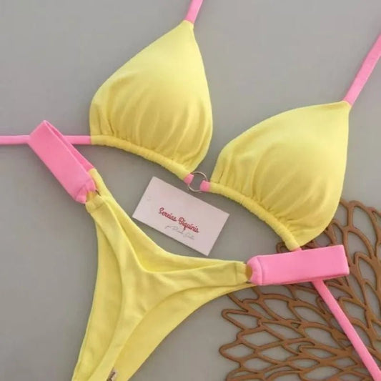 2026 Micro Bikinis Push Up Women Swimsuits Sexy Swimwear Brazilian Bikini Set Thong Biquini Print Swimsuit Summer Beachwear - Chrissy's Eye