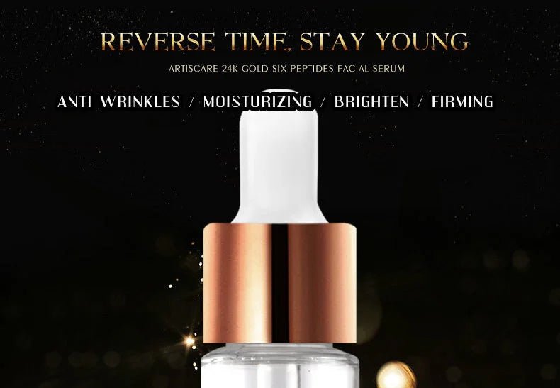 ARTISCARE Nicotinamide + Platinum + 24k Gold Six Peptides Serum 3pcs Moisturizing Smoothing Essence for Face Care - Chrissy's Eye