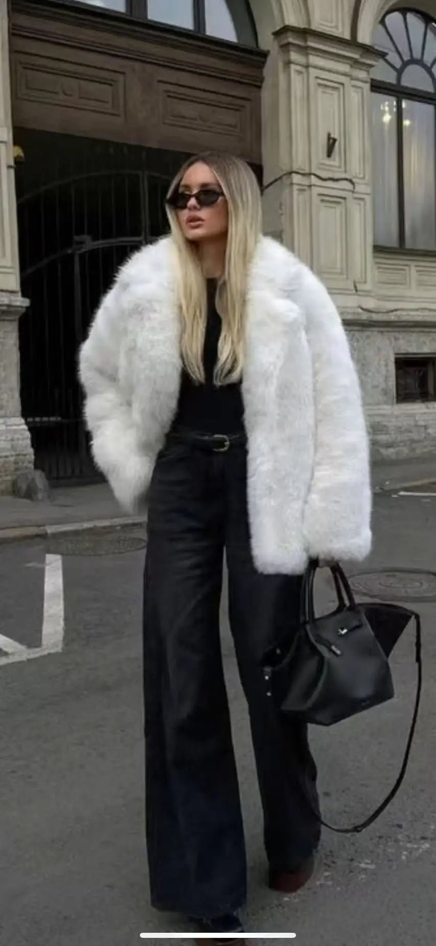 An elegant Women's Faux Fur Plush Mink Fur Jacket Female Elegant Warm Short Lady Faux Fur Coat - Chrissy's Eye