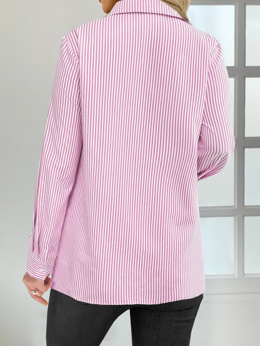 Temperament Loose Woman Shirt Fashion Casual Blouse Elegant long Sleeve Woman Shirt Holiday Weekend Top - Chrissy's Eye