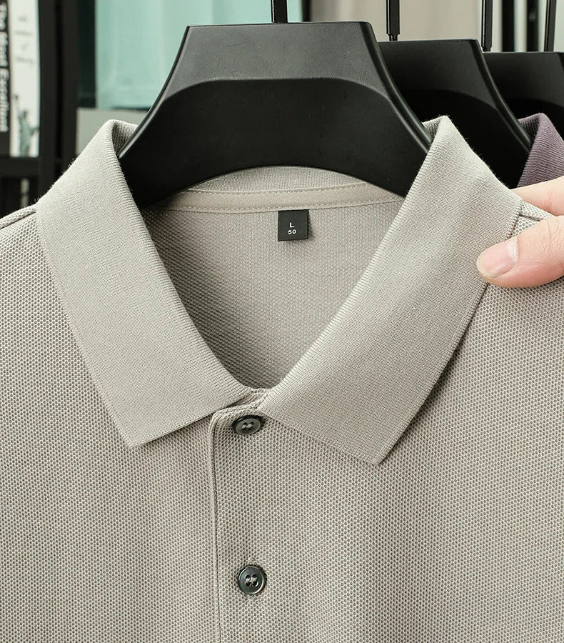 Men's 100% Cotton Polo Shirt -Breathable, 19 Colors, Silk-Like Finish - Chrissy's Eye