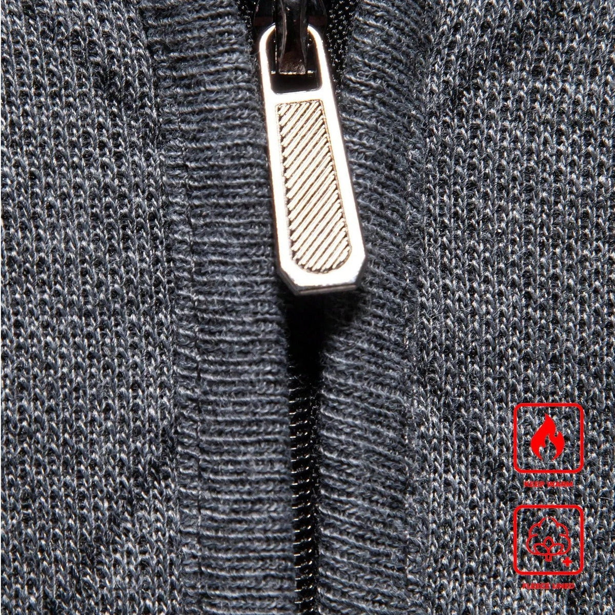 New Fashion Mens Knit Sweater American Half Zip Fleeced Knitwear Men's Stand Collar Casual Sweaters Pullovers - Chrissy's Eye
