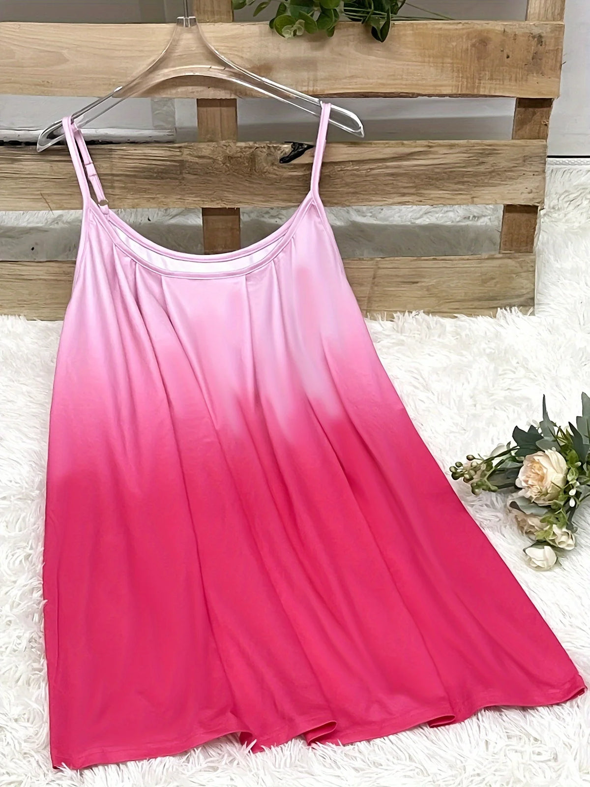 Plus Size Women's Gradient Sleeveless Tank Top Flowy Casual Summer Blouse with Scoop Neckline Perfect for Daily Wear - Chrissy's Eye