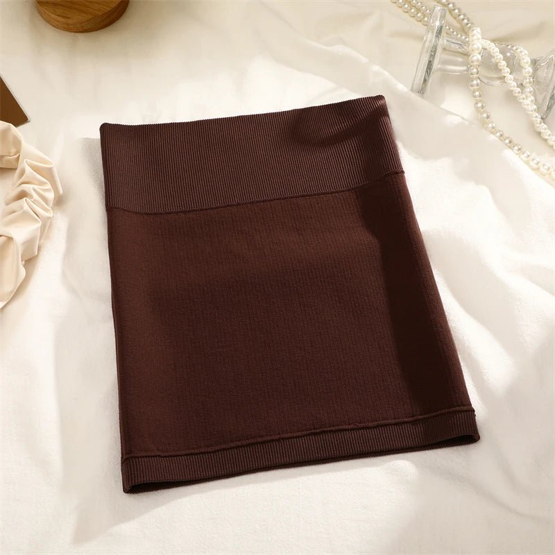 Women's Waist Mini Slim Skirt, Pencil Skirt, Solid Color Soft Stretchy Short SkiRT - Chrissy's Eye