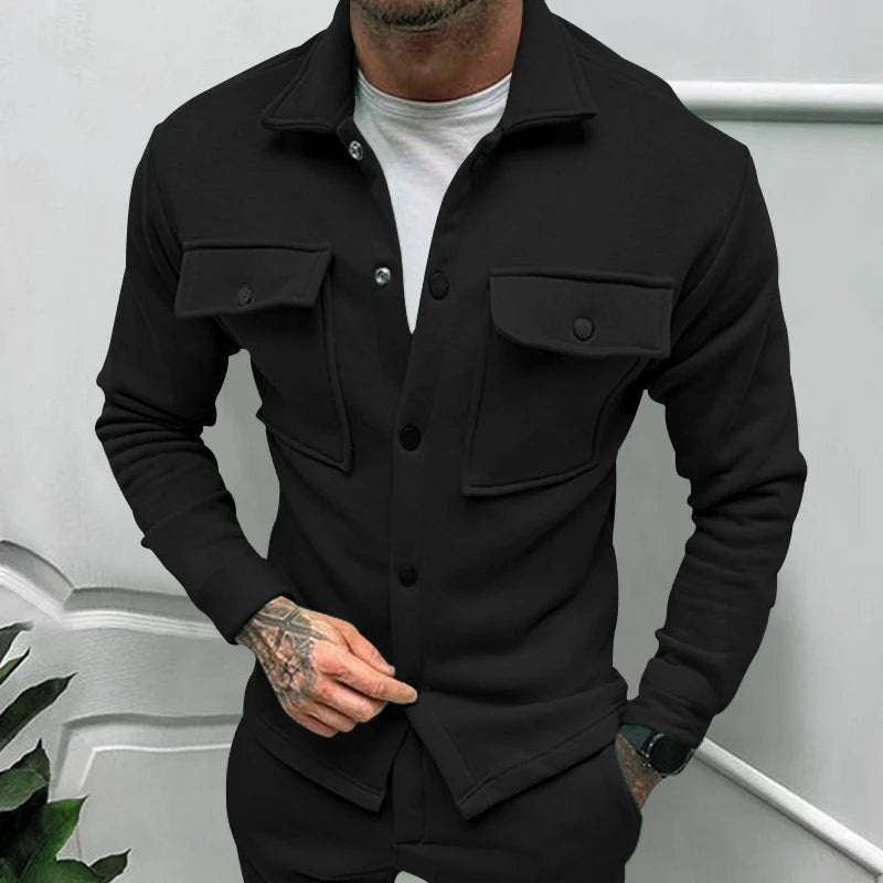 2024 Cross Border Winter New Men's Fleece Jacket Fashion Casual Jacket - Chrissy's Eye