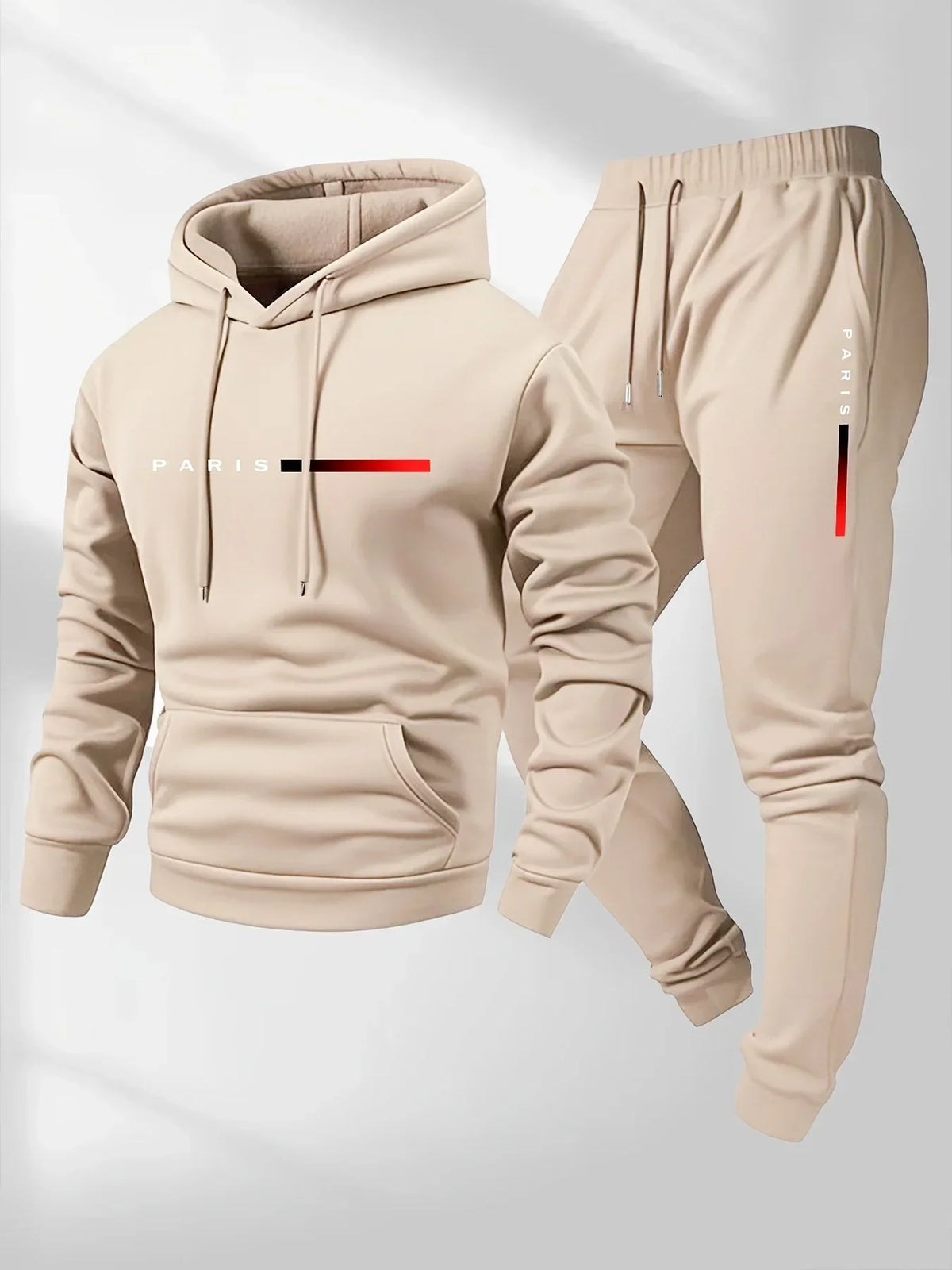 2025 letter printed sportswear set men's hooded sweatshirt long pants set spring and autumn winter warm suit - Chrissy's Eye