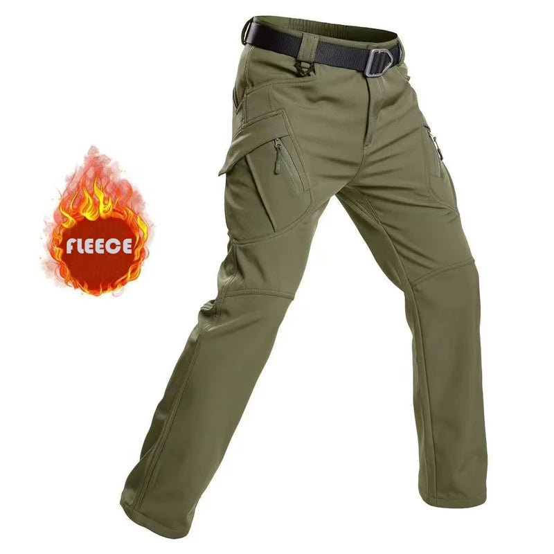 Tactical Military Men Winter Autumn Fleece Waterproof Cargo Pants Hiking Camping Softshell Climbing Casual Warm Combat Trousers - Chrissy's Eye