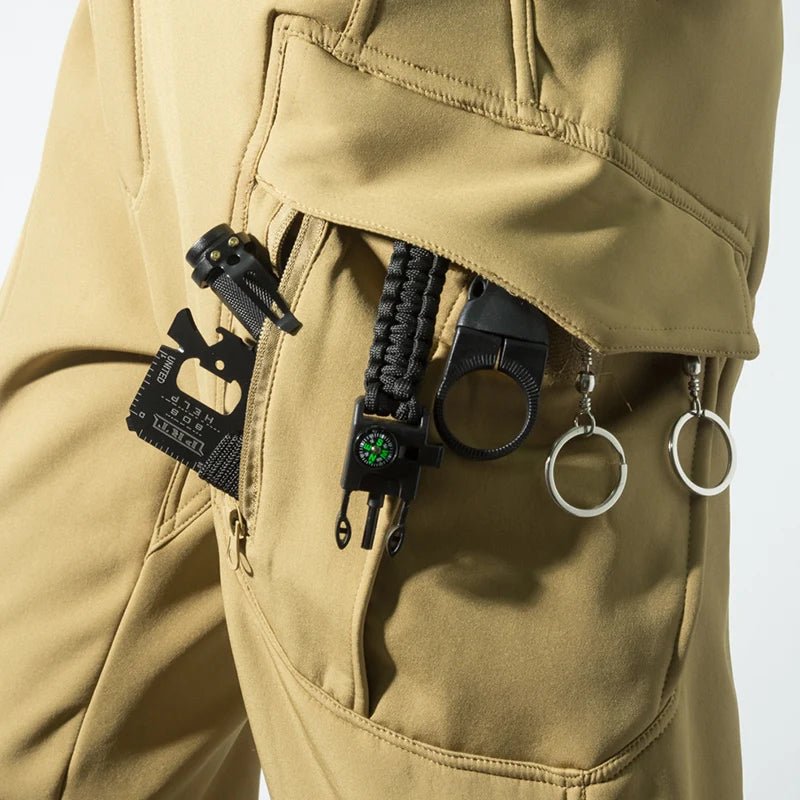 Tactical Military Men Winter Autumn Fleece Waterproof Cargo Pants Hiking Camping Softshell Climbing Casual Warm Combat Trousers - Chrissy's Eye