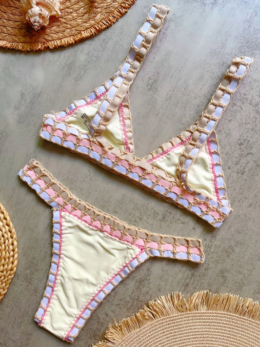 Black Crochet Bikini 2026 Sexy Women Swimsuit Female Swimwear Micro Bikini Set Bandeau Swimming Suit Beachwear Brazilian Biquini - Chrissy's Eye