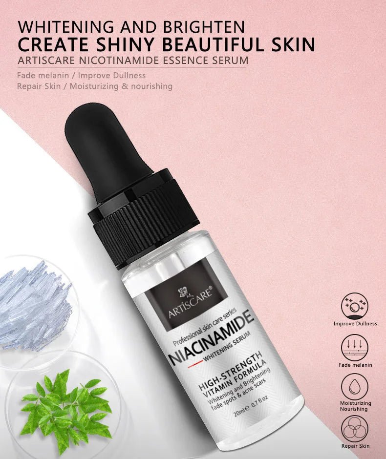 ARTISCARE Nicotinamide + Platinum + 24k Gold Six Peptides Serum 3pcs Moisturizing Smoothing Essence for Face Care - Chrissy's Eye
