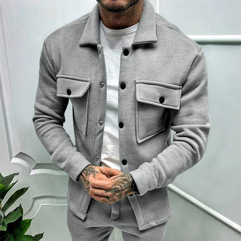 2024 Cross Border Winter New Men's Fleece Jacket Fashion Casual Jacket - Chrissy's Eye