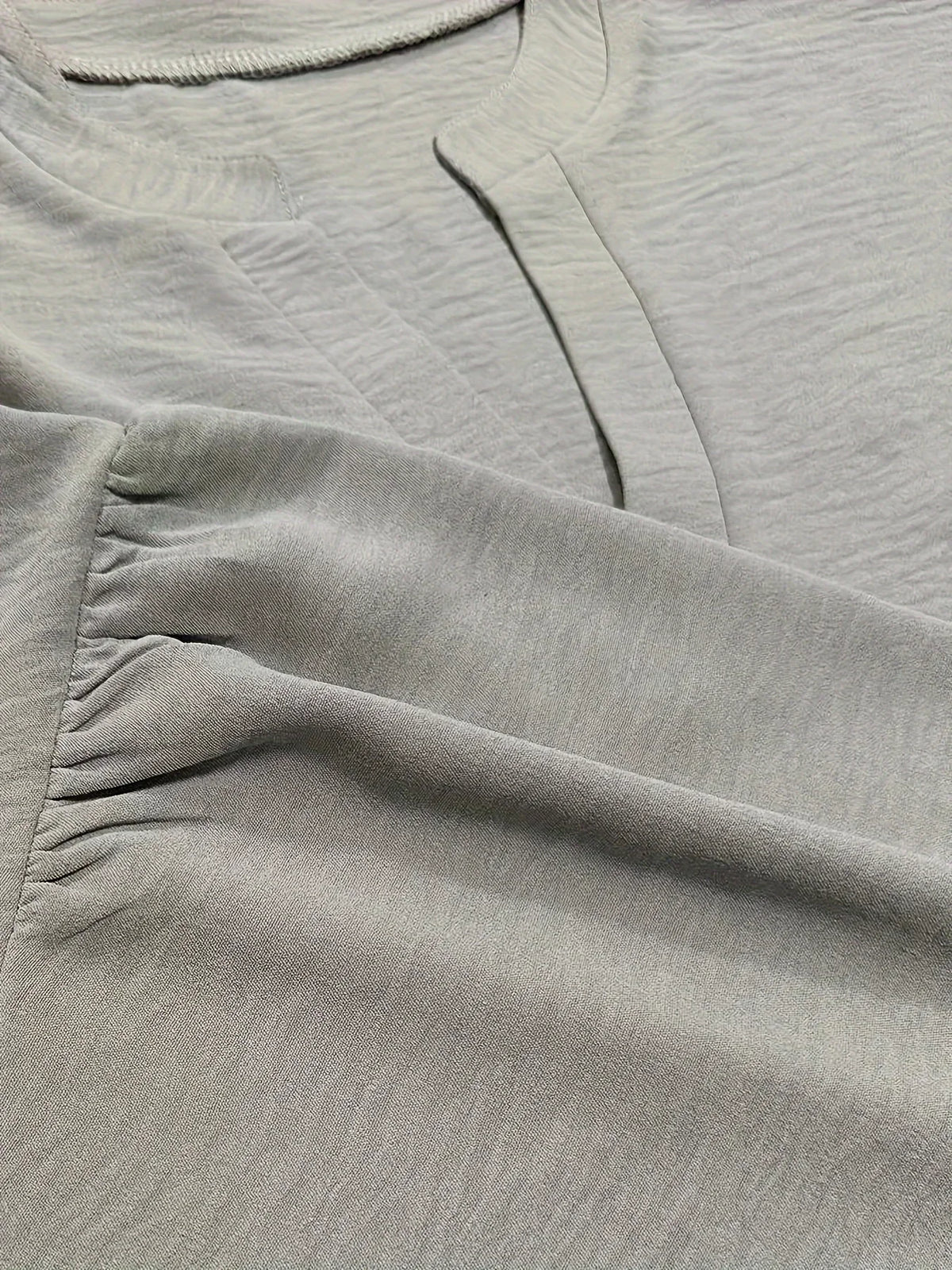 Plus Size 1XL-5XL Women's CasualLadies Fashion Solid Blouse Solid Color Loose Tops V-neck Blouse Long Sleeve Shirt - Chrissy's Eye