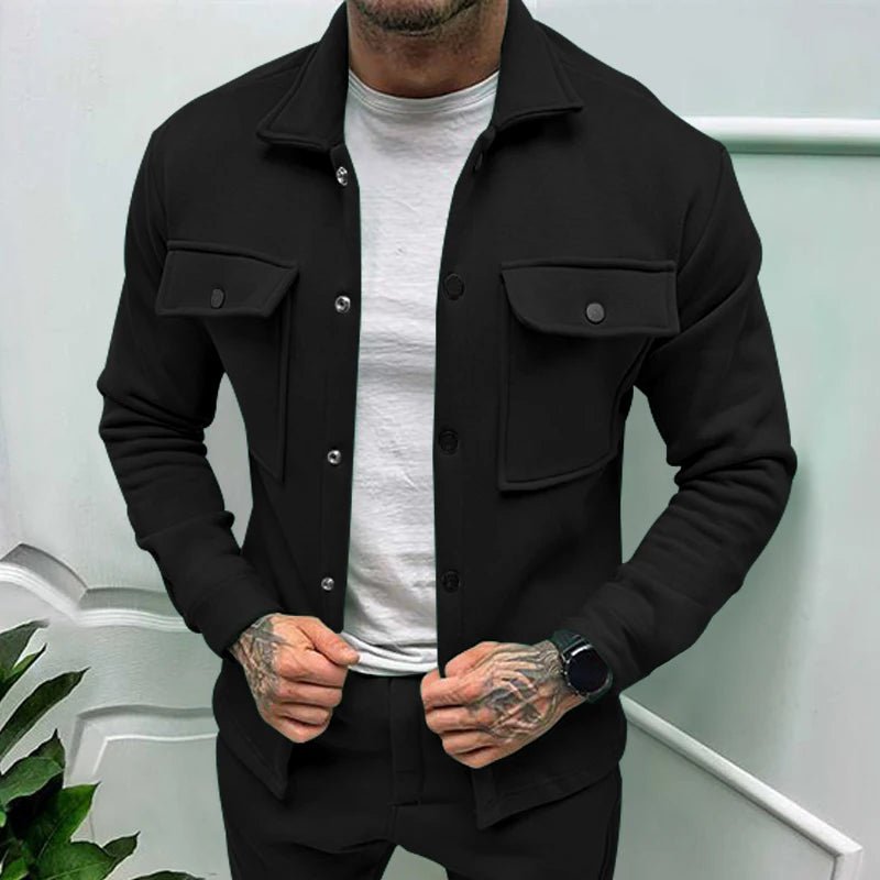 2024 Cross Border Winter New Men's Fleece Jacket Fashion Casual Jacket - Chrissy's Eye