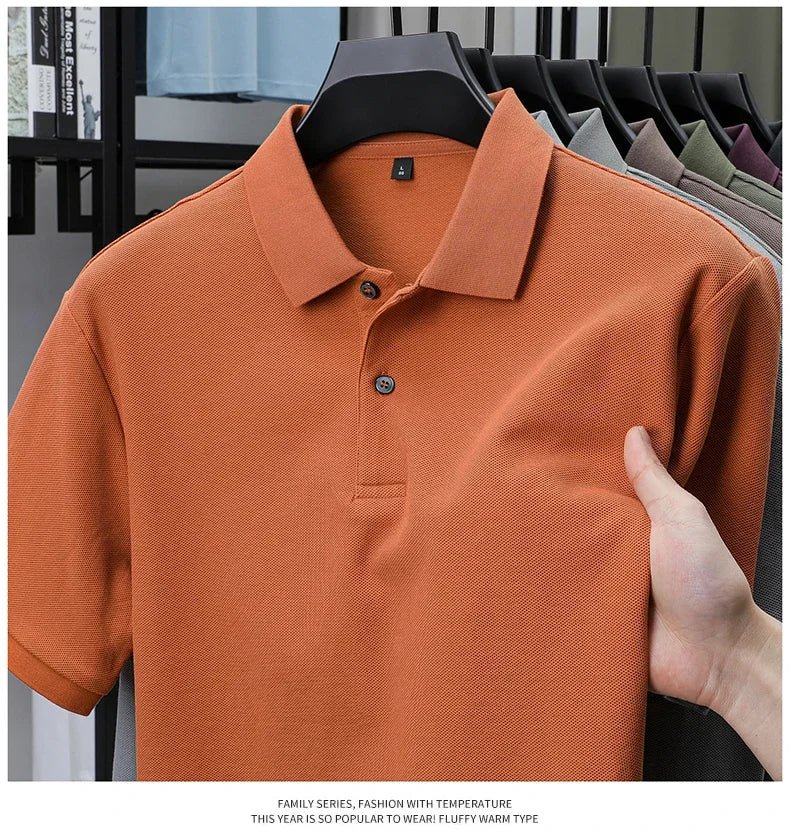 Men's 100% Cotton Polo Shirt -Breathable, 19 Colors, Silk-Like Finish - Chrissy's Eye