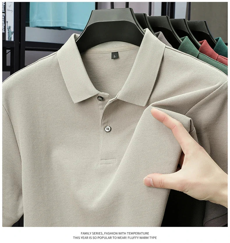 Men's 100% Cotton Polo Shirt -Breathable, 19 Colors, Silk-Like Finish - Chrissy's Eye