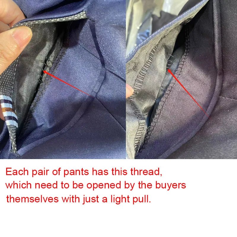Men's Elastic Straight Pants Business Casual Long Suit Pants Male Formal Trousers Solid Colors Black BLue - Chrissy's Eye