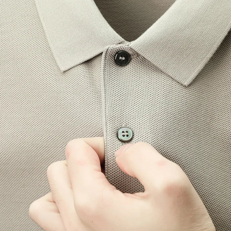 Men's 100% Cotton Polo Shirt -Breathable, 19 Colors, Silk-Like Finish - Chrissy's Eye