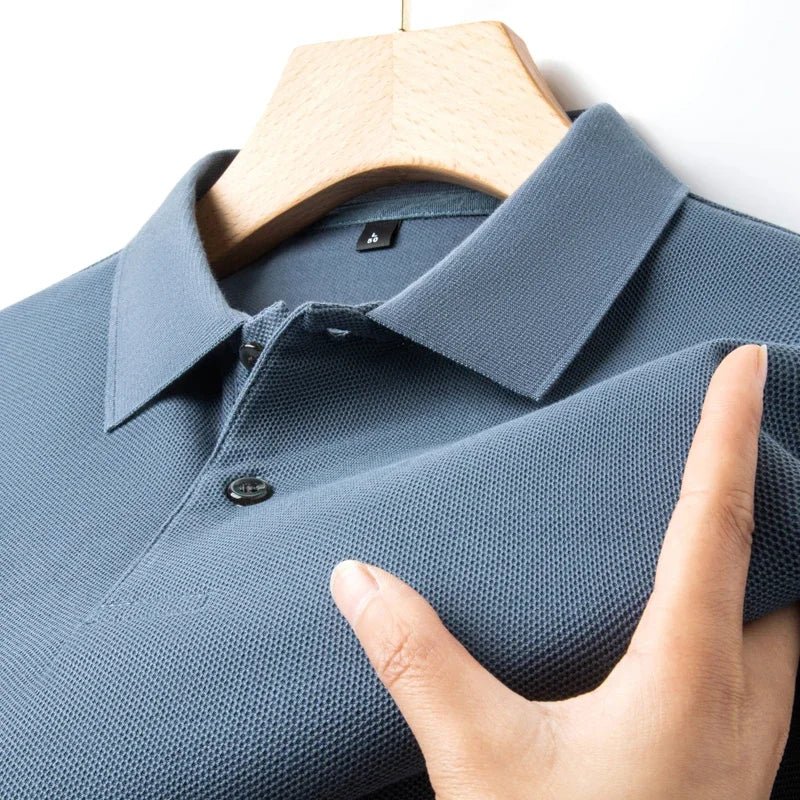 Men's 100% Cotton Polo Shirt -Breathable, 19 Colors, Silk-Like Finish - Chrissy's Eye