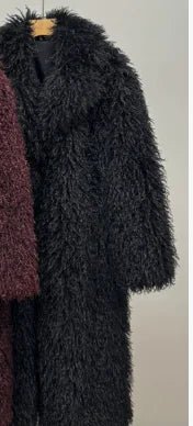Elegant Women's Mink Fur Overcoat Solid Waist-cinching Fur Coat For Lady Luxury Long Furry - Chrissy's Eye