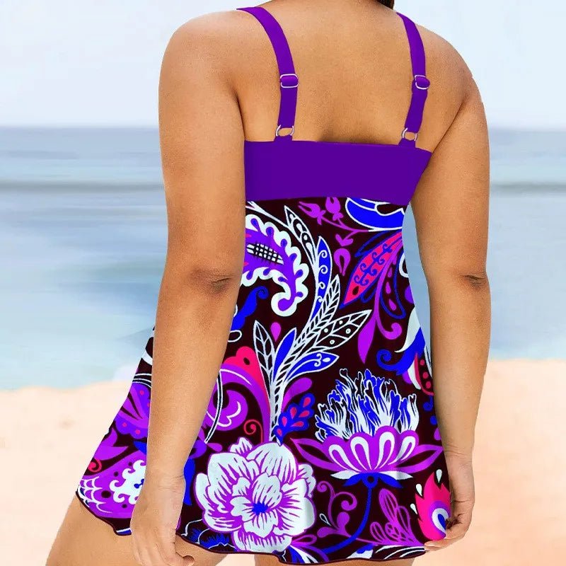 Women'S Large Size Printed Swimsuit Cherry Conservative Underwire Swimsuit Tops For Women Large Bust Womens Swimsuit Bottoms - Chrissy's Eye