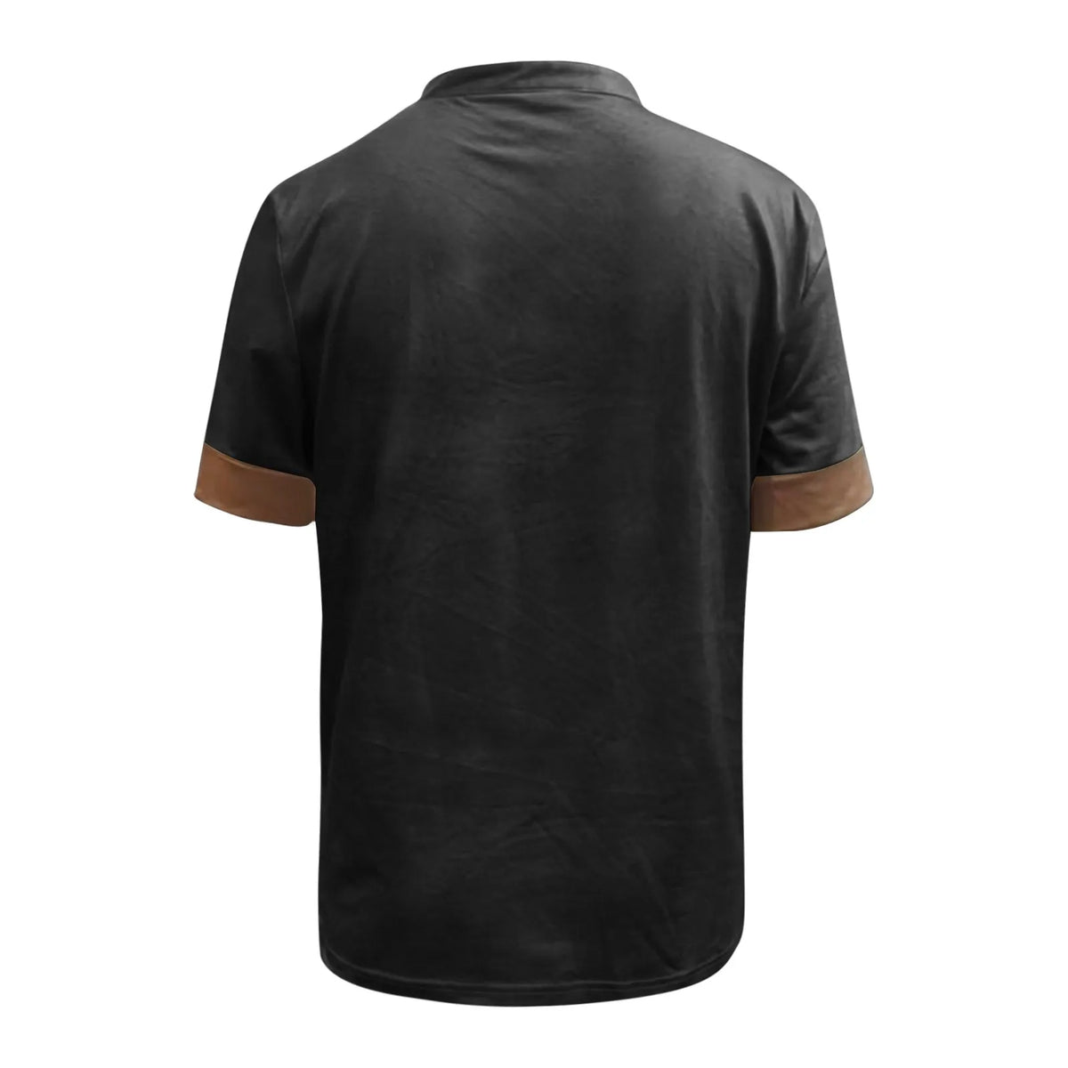 Men'S Casual Henley Shirt Fashion Raglan T Shirt Plain Slim Pleated Henley Daily Short Sleeve Patchwork Pleats Clothing Apparel - Chrissy's Eye